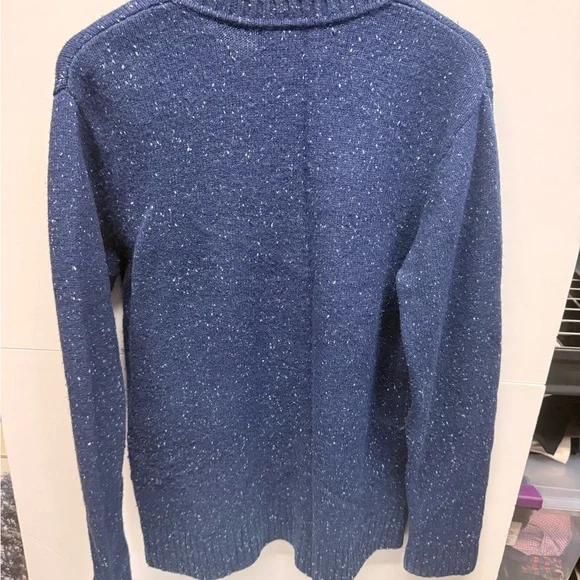 Patagonia Men’s Navy Speckled Crew Sweater - Picture 3 of 3